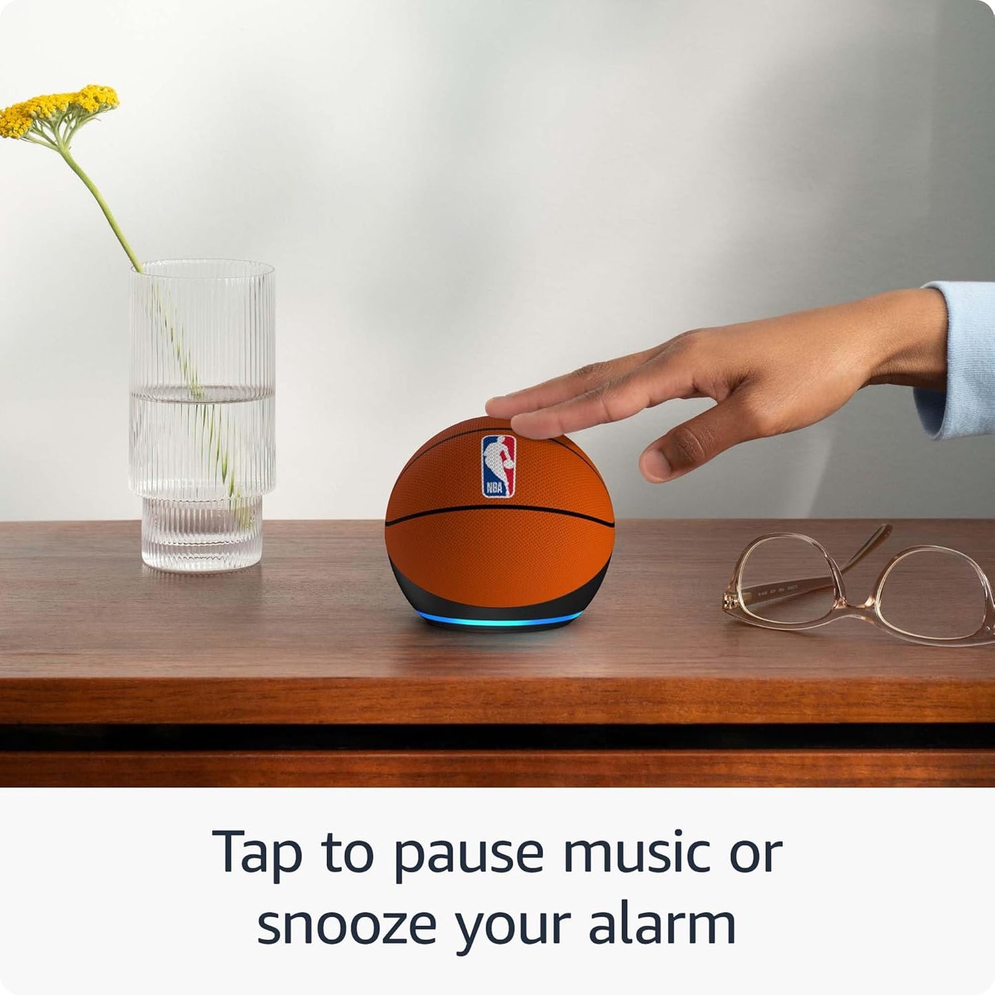 Amazon Echo Dot (newest model), Vibrant sounding Alexa speaker, Great for bedrooms, dining rooms and offices, Glacier White