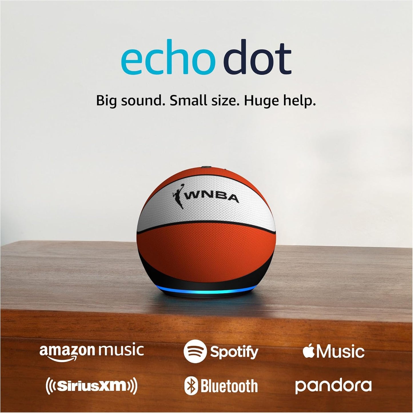 Amazon Echo Dot (newest model), Vibrant sounding Alexa speaker, Great for bedrooms, dining rooms and offices, Glacier White