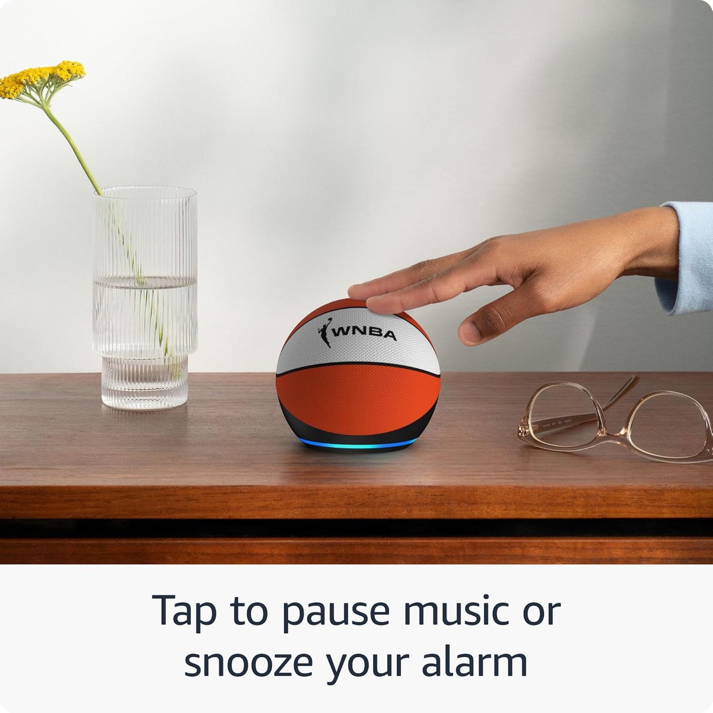 Amazon Echo Dot (newest model), Vibrant sounding Alexa speaker, Great for bedrooms, dining rooms and offices, Glacier White