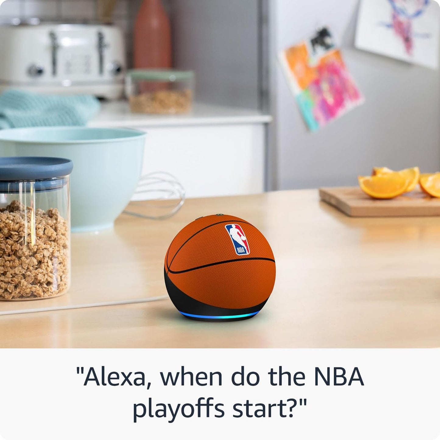 Amazon Echo Dot (newest model), Vibrant sounding Alexa speaker, Great for bedrooms, dining rooms and offices, Glacier White